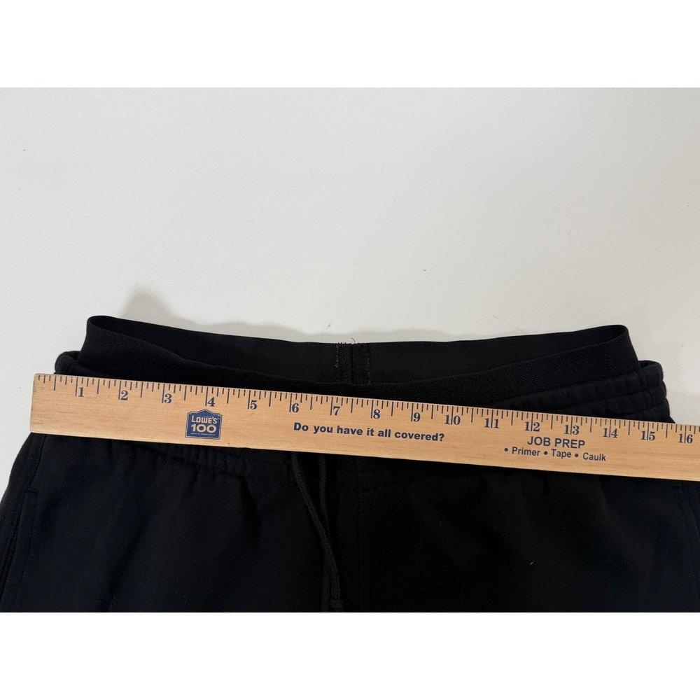 SKIMS Sweatpants Women's Medium Cotton Fleece Exposed Boxer Wide Leg Black New - Picture 4 of 12